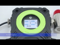 NO2 أكاسيد النيتروجين Ex db IIC T6 Gb شهادة إثبات الانفجار كاشف الغاز المتعدد مع قناة المضخة