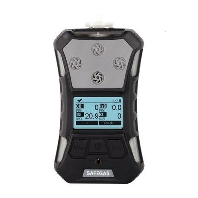 Portable 6 In 1 Multi Gas Detector for CH4 CO CO2 H2S NO2 O2 Long Standby Time
