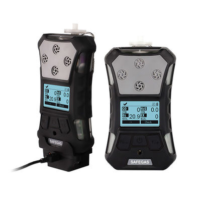 Portable 6-Gas Detector for LEL CO2 CO H2S O2 SO2 Wireless TransmitSolution