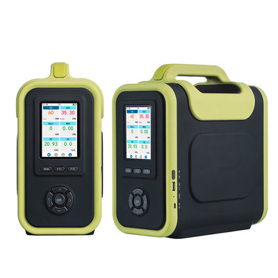 Portable Gas Analyzer with 1100°C Flue Gas Detection, Lithium Polymer Battery, and Modular Structure