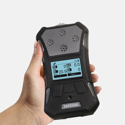 Portable Multi Gas Detector with IP67 Protection Pump Suction and Alarm Function for CO2 and O2 Detection